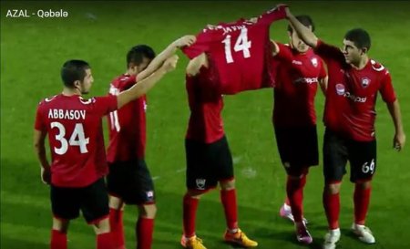 “Qəbələ” futbolçuları Cavid Hüseynova belə dəstək oldular