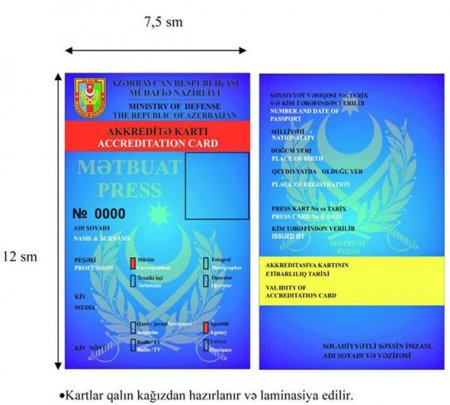 Cəbhəyə ezam ediləcək jurnalistlər MTN-nin rəyi əsasında akkreditasiyadan keçəcəklər