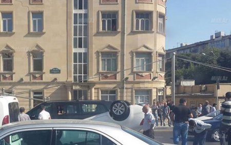 Bakıda maşın aşdı