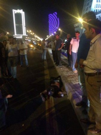 Bakıda piyadanı vurub öldürdülər