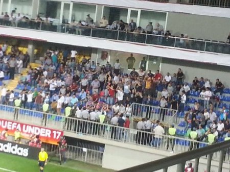 Azərbaycan və Xorvatiya azərkeşləri arasında qarşıdurma yaşanıb