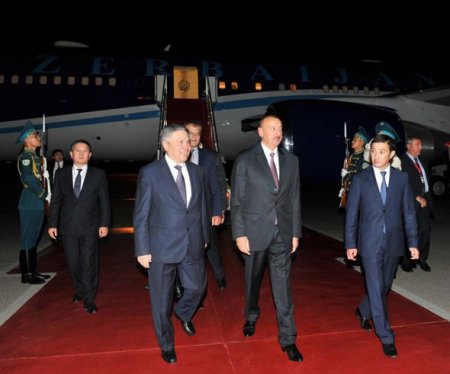 İlham Əliyev Qazaxıstandadır