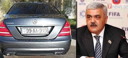 Rövnəq Abdullayevin 200 minlik avtomobili, 100 minlik nömrəsi və 36 radarı