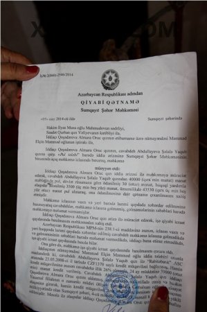 Sumqayıtda ara qarışdı: yol bağlandı, intihara cəhd olundu