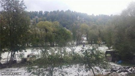 Azərbaycana dolu yağdı