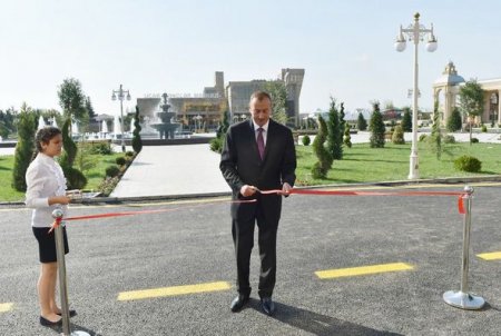 İlham Əliyevin Ucar və Göyçay rayonlarına səfəri İlham Əliyevin Ucar və Göyçay rayonlarına səfəri