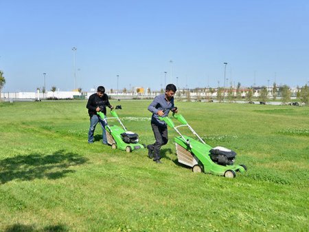 Olimpiya stadionu Azərbaycan-İtaliya matçına hazırlaşır