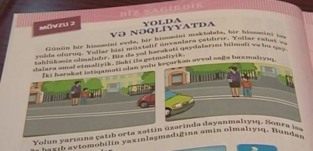 Dərslikdə şagirdlərin həyatı üçün təhlükə yaradan səhv