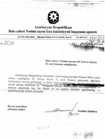 Leyla Əliyevanın təşəbbüsü ilə əkilən ağacları kim məhv etdi?