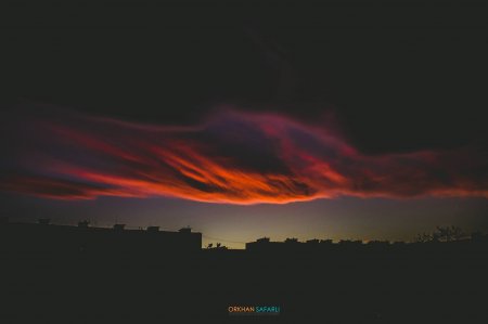 Azərbaycan səmasında qeyri-adi mənzərə