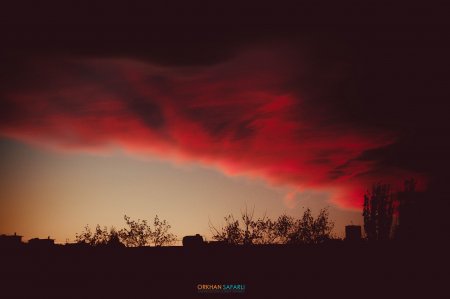 Azərbaycan səmasında qeyri-adi mənzərə
