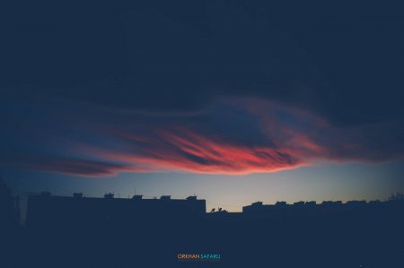 Azərbaycan səmasında qeyri-adi mənzərə