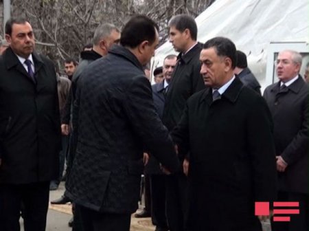 Ramil Usubov Nardaranda həlak olmuş polisin yas mərasimində