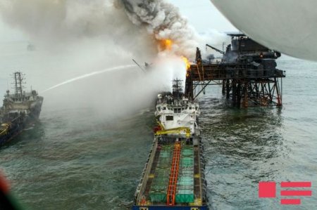 “Günəşli”də yanğın davam edir