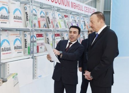 İlham Əliyev Bakıda yeni zavodun açılışında