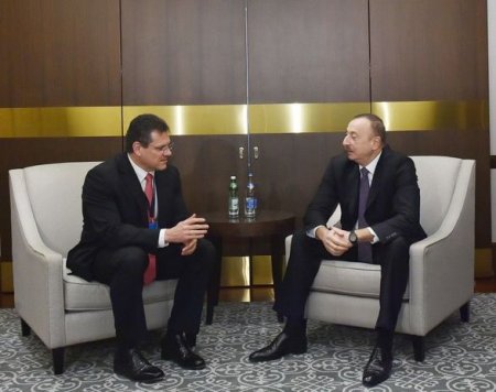 İlham Əliyev Şevçoviçlə görüşüb