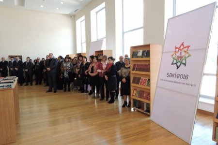 Türk dünyasının mədəniyyət paytaxtı Şəkidə kitab sərgisi açılıb