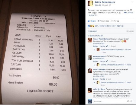 Bakının məşhur restoranında biabırçılıq