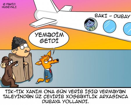 Siçandan qaçan "Tık-tık" xanım Dubaya getdi