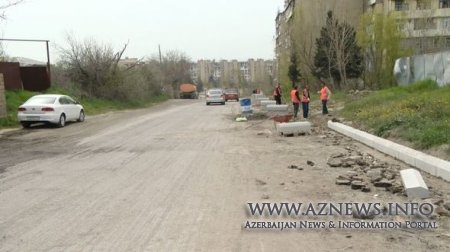 Bakıda daha bir küçə təmirə bağlanıb - FOTO + VİDEO