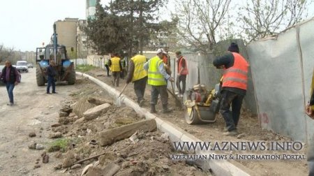 Bakıda daha bir küçə təmirə bağlanıb - FOTO + VİDEO