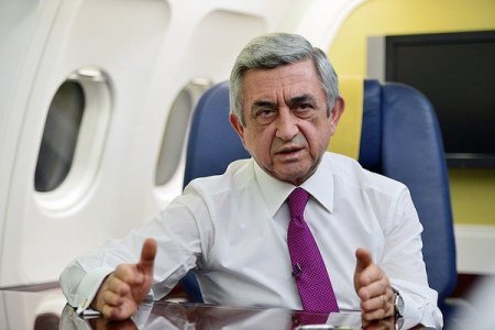 Sarkisyan: Erməni tərəfi Qarabağda 800 hektar itirib
