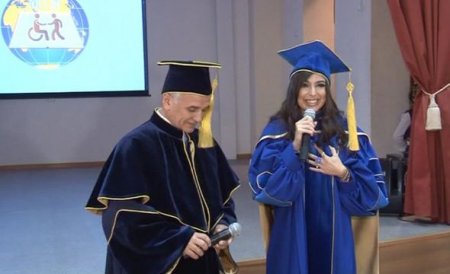Leyla Əliyevaya MDHİU-nun fəxri professoru diplomu təqdim olundu