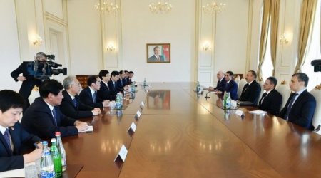 ​İlham Əliyev Çin sədrinin xüsusi nümayəndəsini qəbul edib