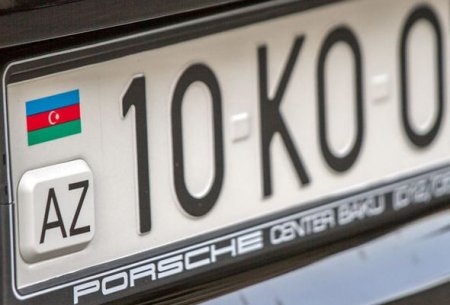 Azərbaycanda 90 000 manata avtomobil nömrəsi satılır