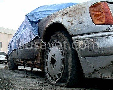 Sərxoş sürücünün yandırdığı maşınların fotoları Sərxoş sürücünün yandırdığı maşınların fotoları