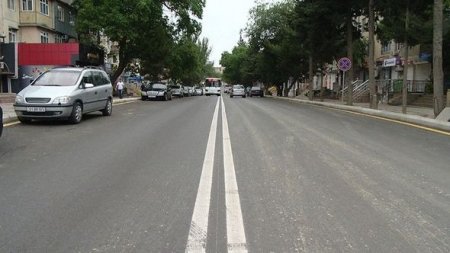 Bakının daha bir küçəsində təmir başa çatdı