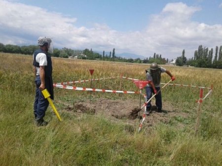 Tərtərdə partlamamış hərbi sursat tapılıb