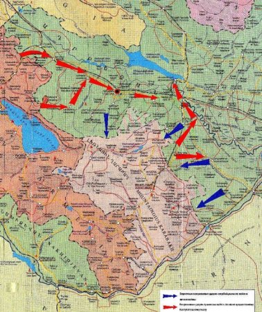 Ermənilərin işğalçılıq planının xəritəsi: Gəncə, Mingəçevir hədəfdə