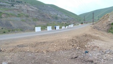 Daşkəsəndə sel sularından dağılmış körpü bərpa edilib