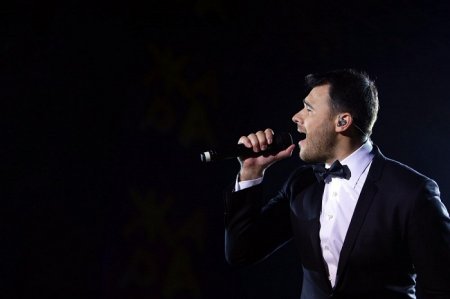 Leyla Əliyeva oğlanları ilə konsertdə