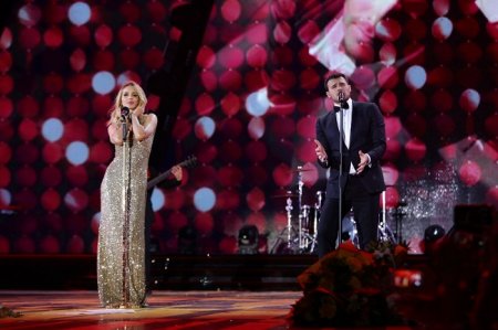 Leyla Əliyeva oğlanları ilə konsertdə