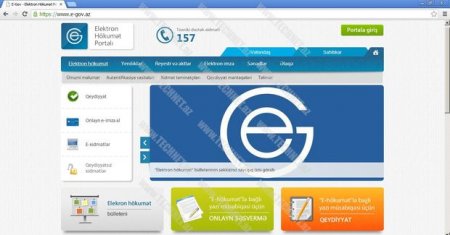 “Elektron hökumət” portalından istifadə dinamikası