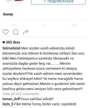 "Hamı bilir sənətə hansı yolla gəlmisən..." - Rəqqasə Fatiməni biabır etdilər "Hamı bilir sənətə hansı yolla gəlmisən..." - Rəqqasə Fatiməni biabır etdilər
