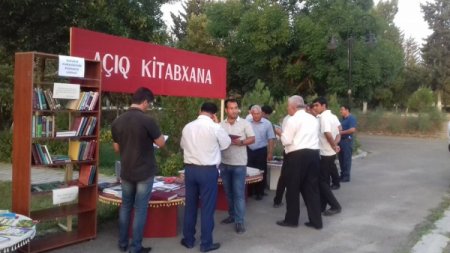Bölgələrdə “Açıq kitabxana” layihəsi və səyyar kitabxana xidməti