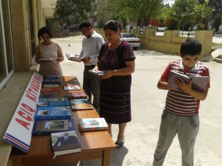 Bölgələrdə “Açıq kitabxana” layihəsi və səyyar kitabxana xidməti