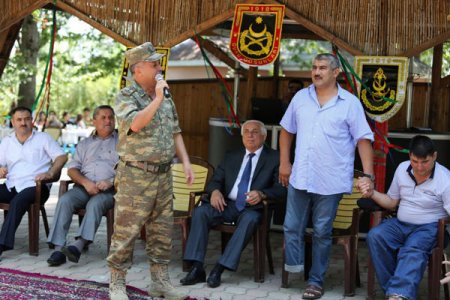 Lənkəranda aprel döyüşçülərinin bir qrupu ilə görüş keçirilib