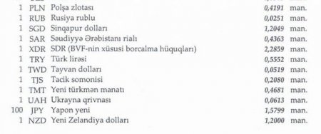 Dollar sabit qaldı, türk lirəsi və rubl bahalaşdı