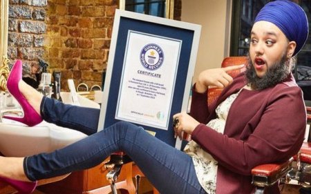 Britaniyalı saqqallı qadın Ginnesin Rekordlar kitabına düşdü