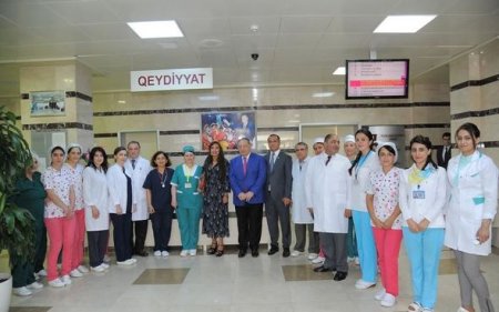 Leyla Əliyeva Milli Onkologiya Mərkəzinin Uşaq Klinikasında olub