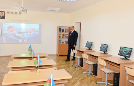 İlham Əliyev paytaxt məktəblərində