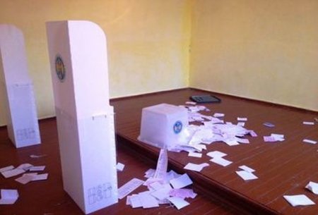 Dağıstanda seçki məntəqəsində dava: Bülletenlər məhv edilib