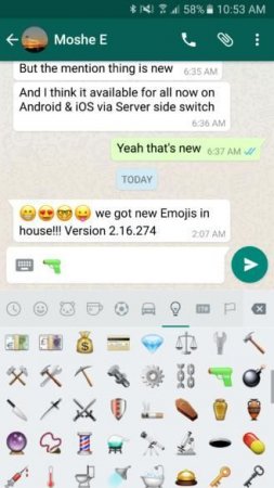“WhatsApp”a yeni emojilər gəldi