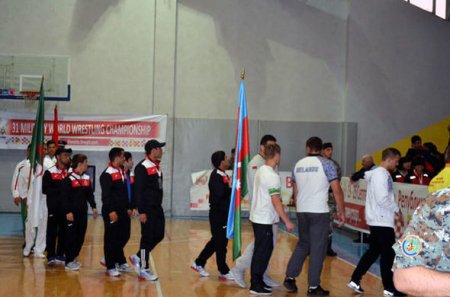 Hərbçilərin güləş üzrə dünya çempionatının bağlanış mərasimi keçirilib
