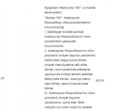Ümumxalq səsverməsinin nəticələri açıqlandı