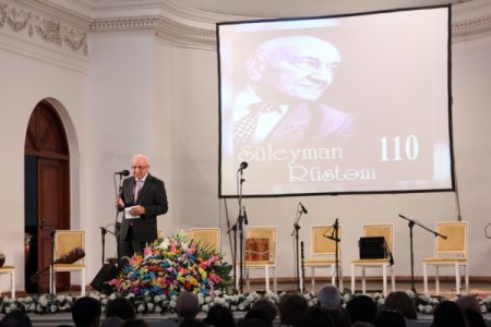Xalq Şairi Süleyman Rüstəmin 110 illiyinə həsr olunan yubiley tədbiri keçirilib